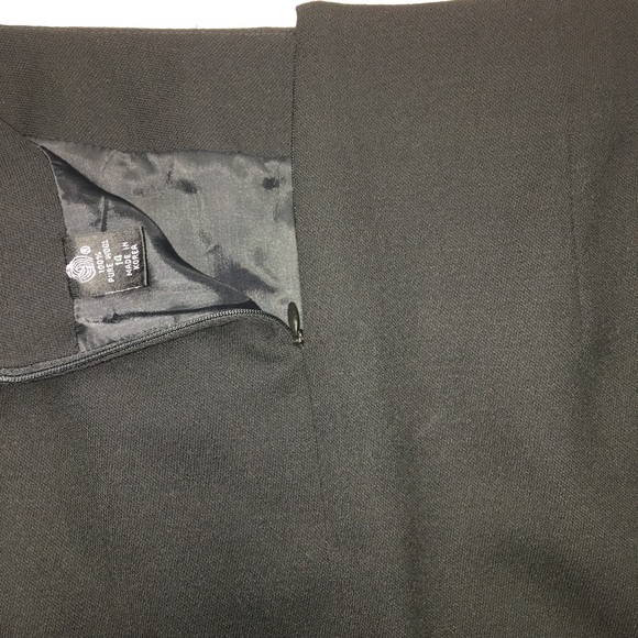 Ellen Tracy Women's Black Pencil Skirt Size 14 - Picture 4 of 7